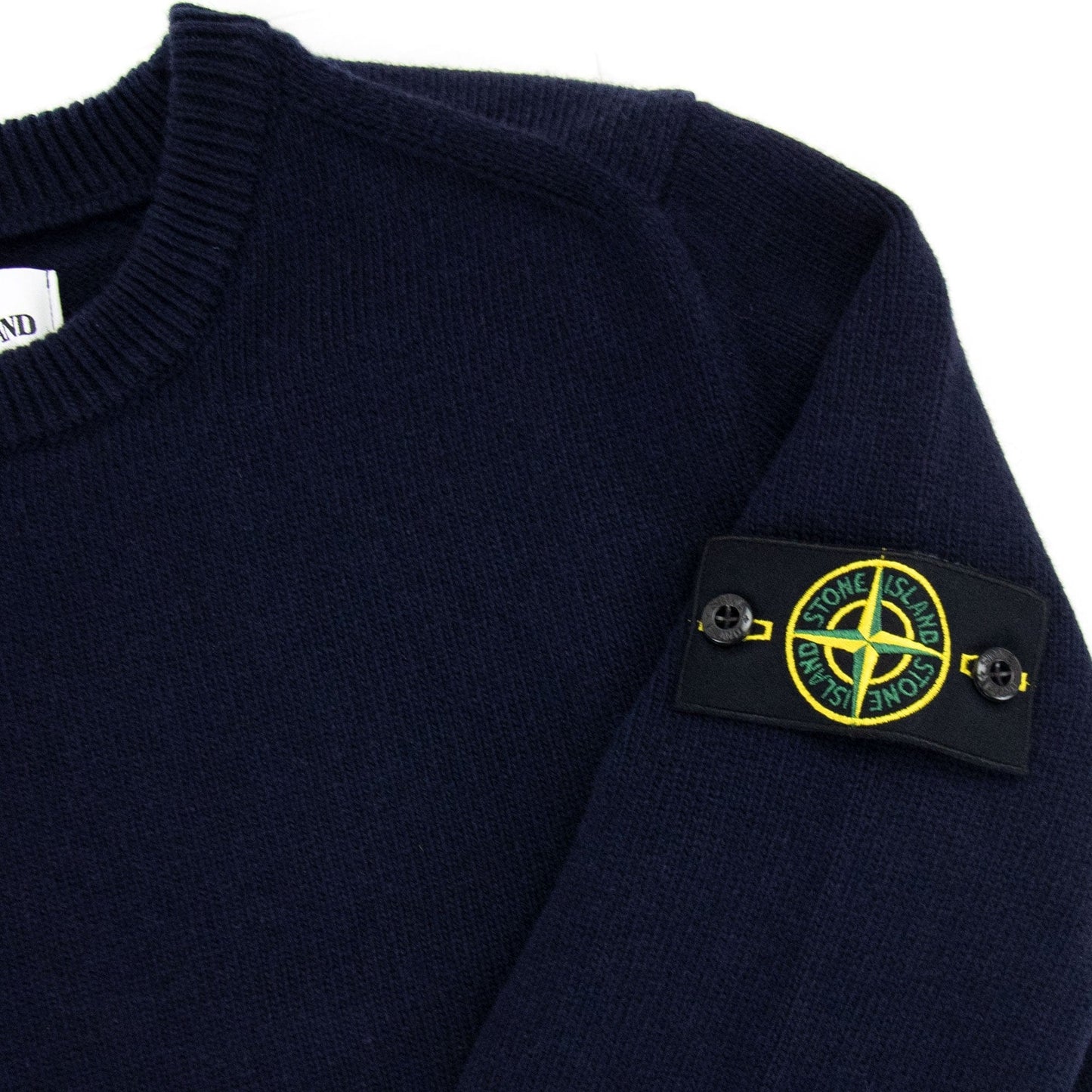 Stone Island 535a3 Lambswool Knitwear Navy V0020