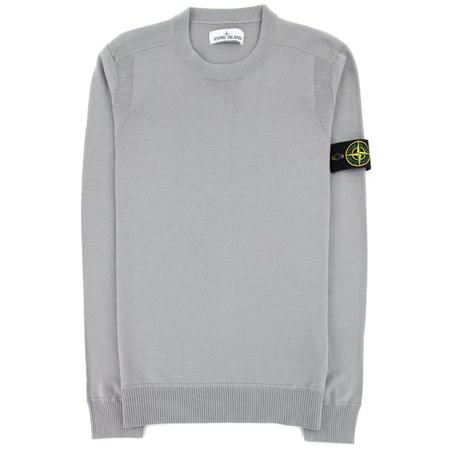 Stone Island 526c4 Light Pure Wool Knitwear Grey V0061