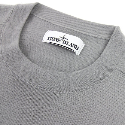 Stone Island 526c4 Light Pure Wool Knitwear Grey V0061
