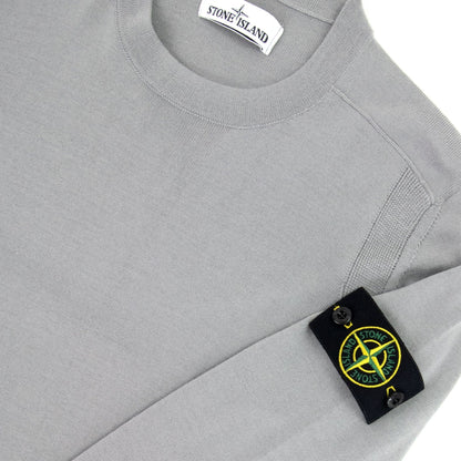 Stone Island 526c4 Light Pure Wool Knitwear Grey V0061