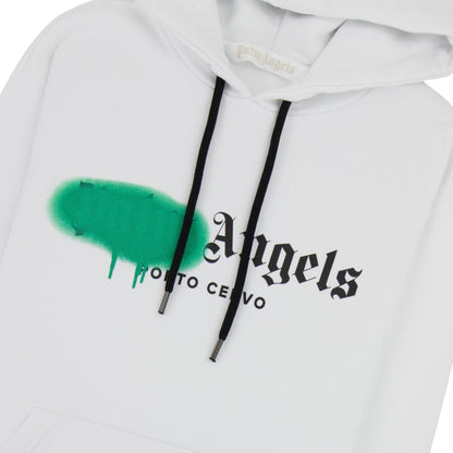 Palm Angels Port Cervo Spray Hoody White