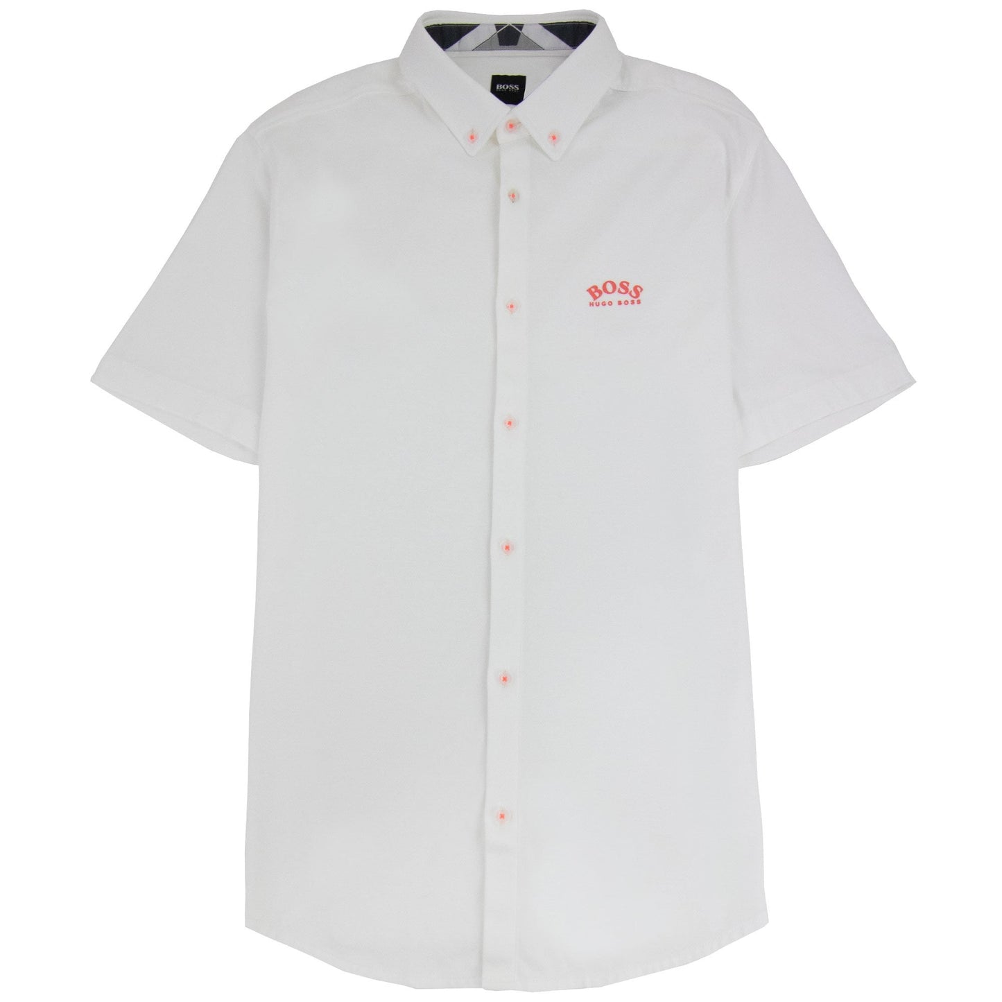 Hugo Boss Biadia R Curved Logo S/s Shirt White 100