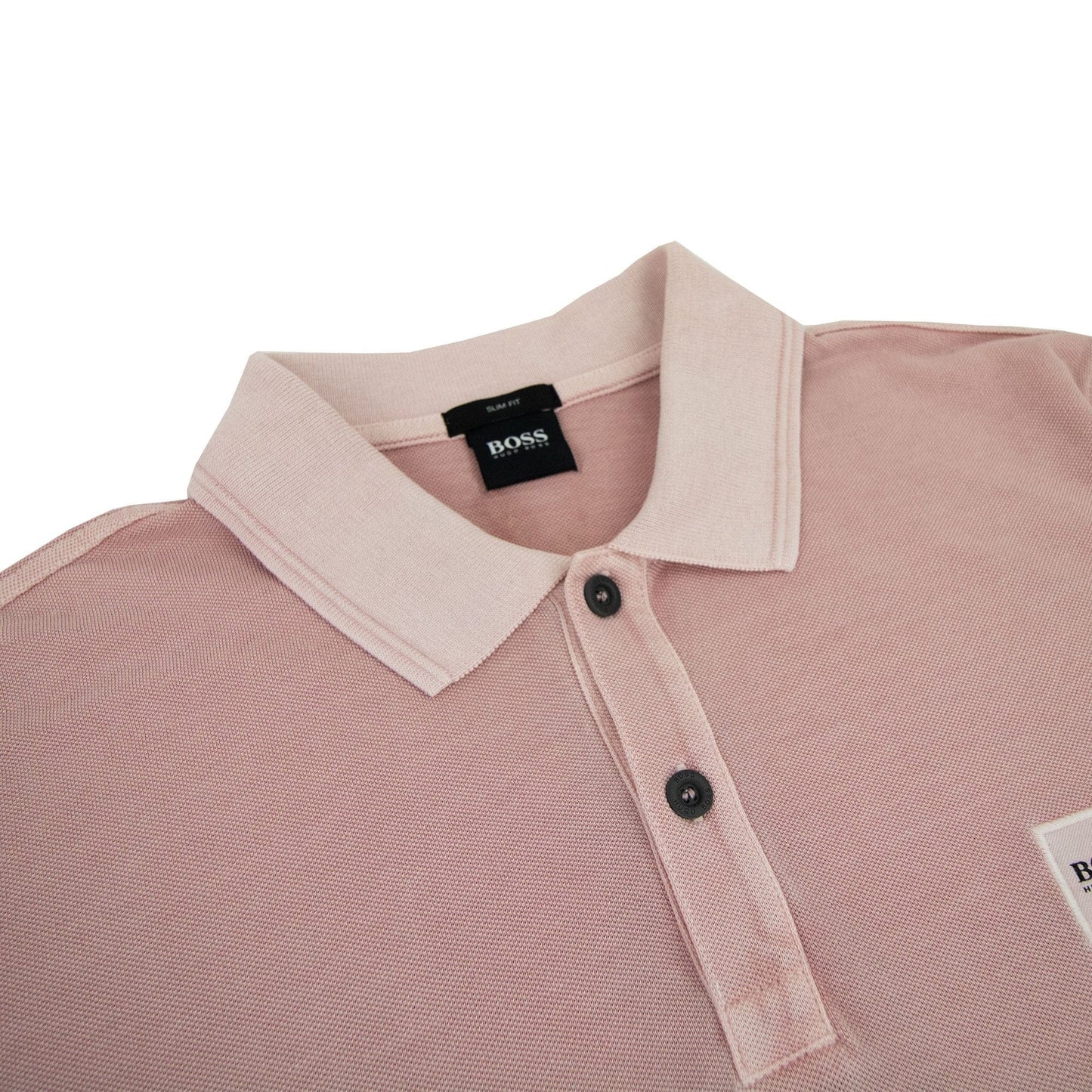 Hugo Boss Prime Square Logo Polo Shirt Pink 689