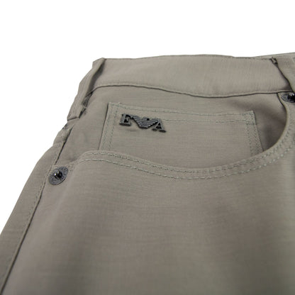Emporio Armani 5 Pocket Cotton Pants Beige 0144