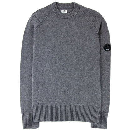 Cp Company Arm Lense Knitwear Sweatshirt Grey 925