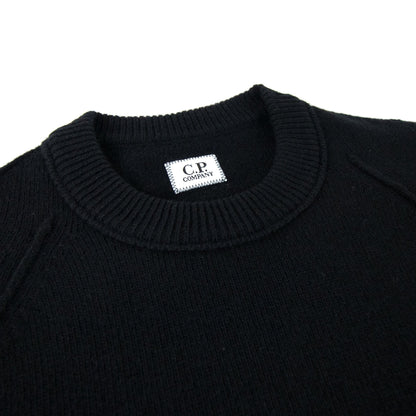 Cp Company Arm Lense Knitwear Sweatshirt Black 999