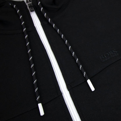 Hugo Boss Saggy 1 Zip Up Sweatshirt Black 001