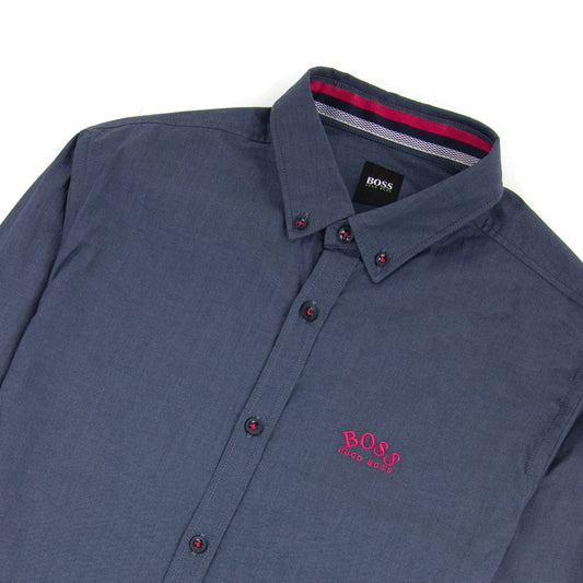Hugo Boss Biado R Regular Fit Shirt Dark Blue