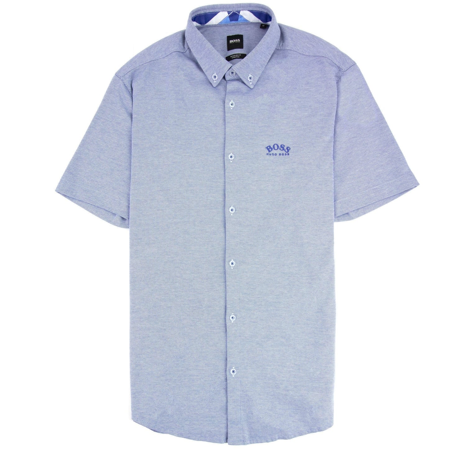 Hugo Boss Biadia R Curved Logo S/s Shirt Blue 438