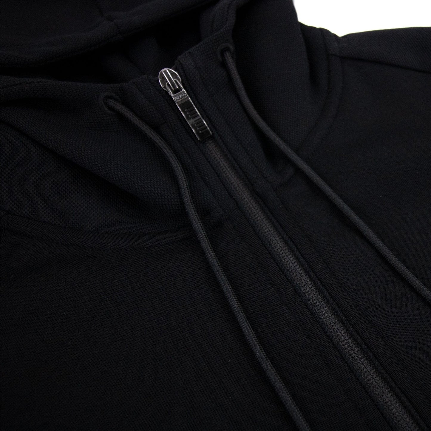 Hugo Boss Saggy Curved Logo Zip Up Sweatshirt Black 001