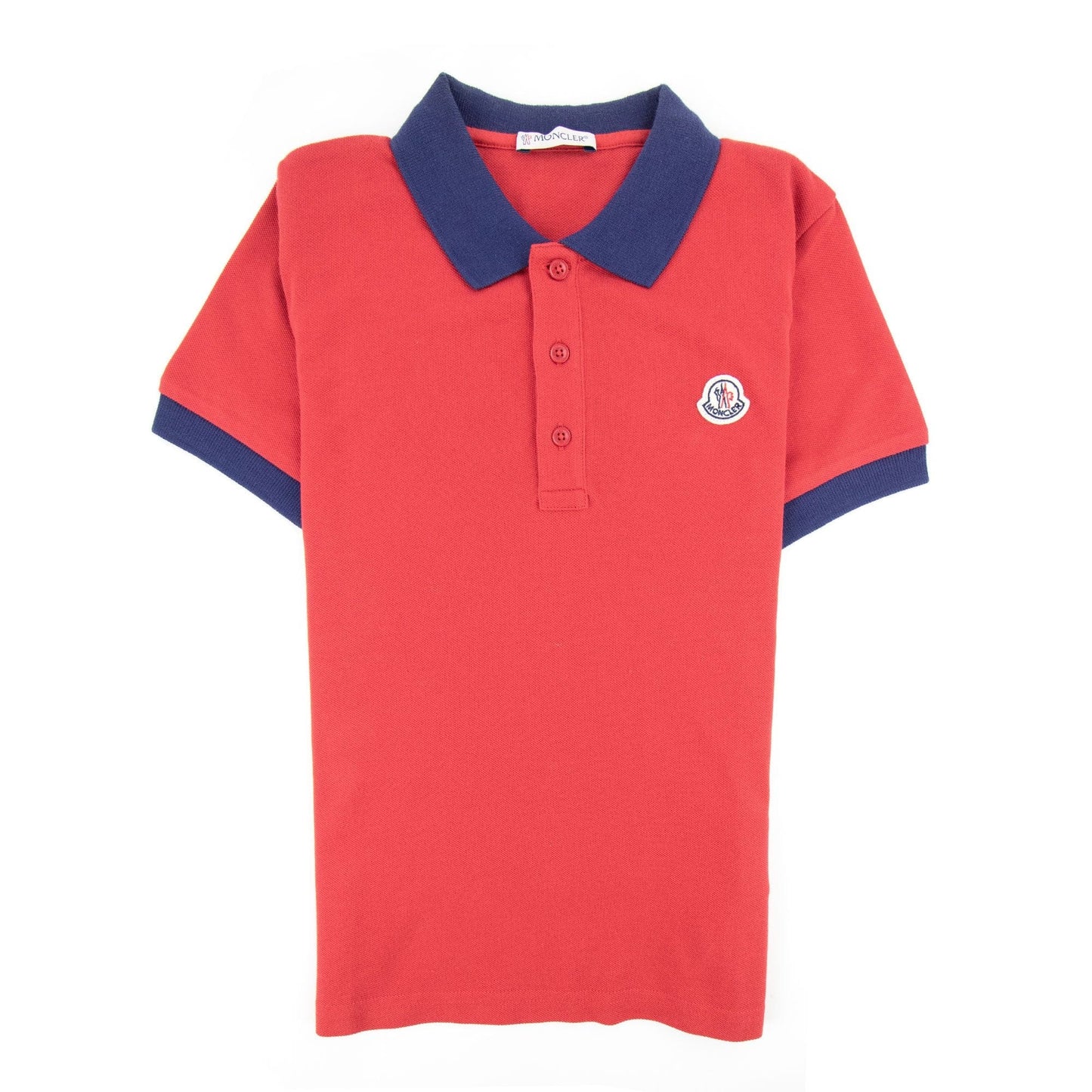 Moncler Junior Logo Maglia S/s Polo Red 455