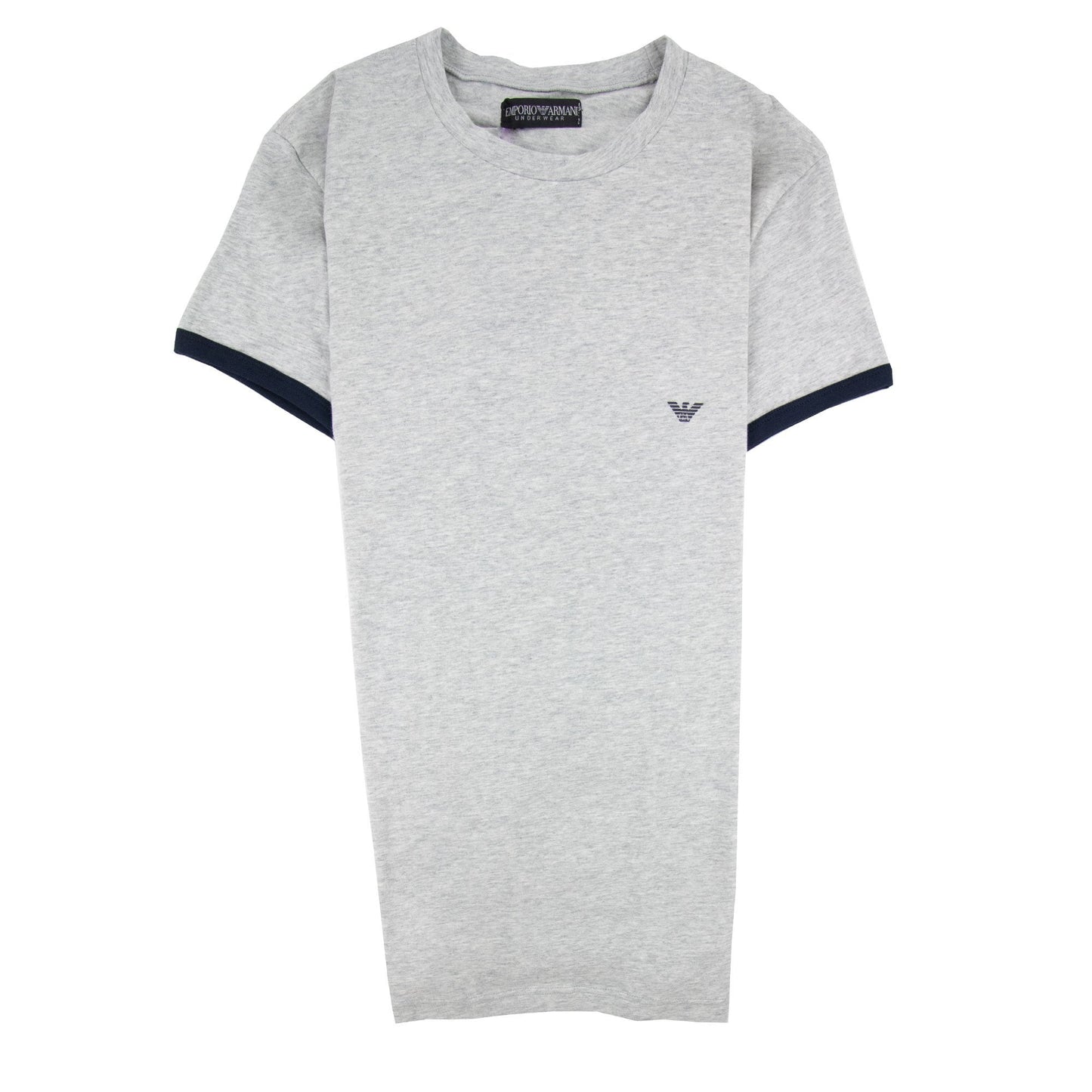 Emporio Armani Logo Side Stripe T Shirt Grey