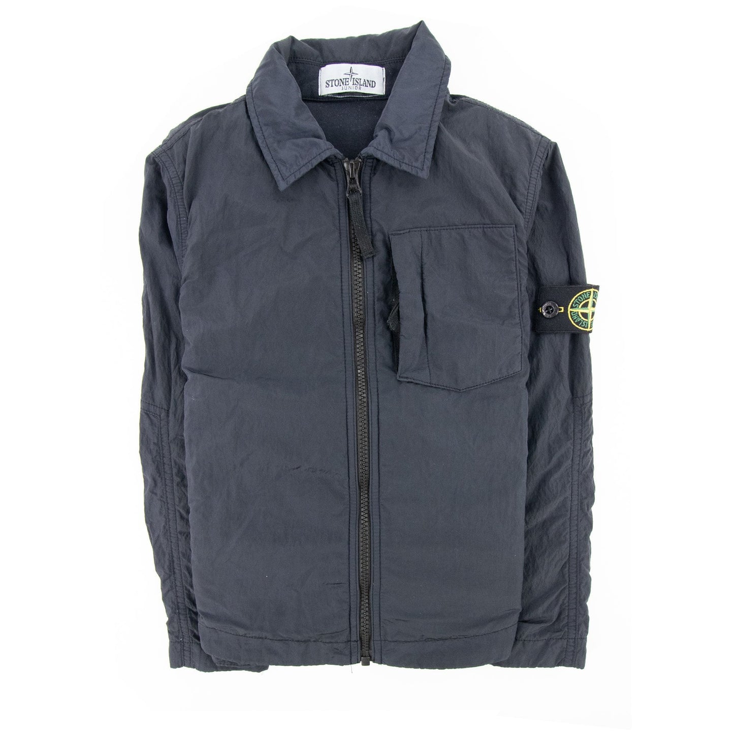Stone Island Junior Nylon Metal Shirt Navy V0020