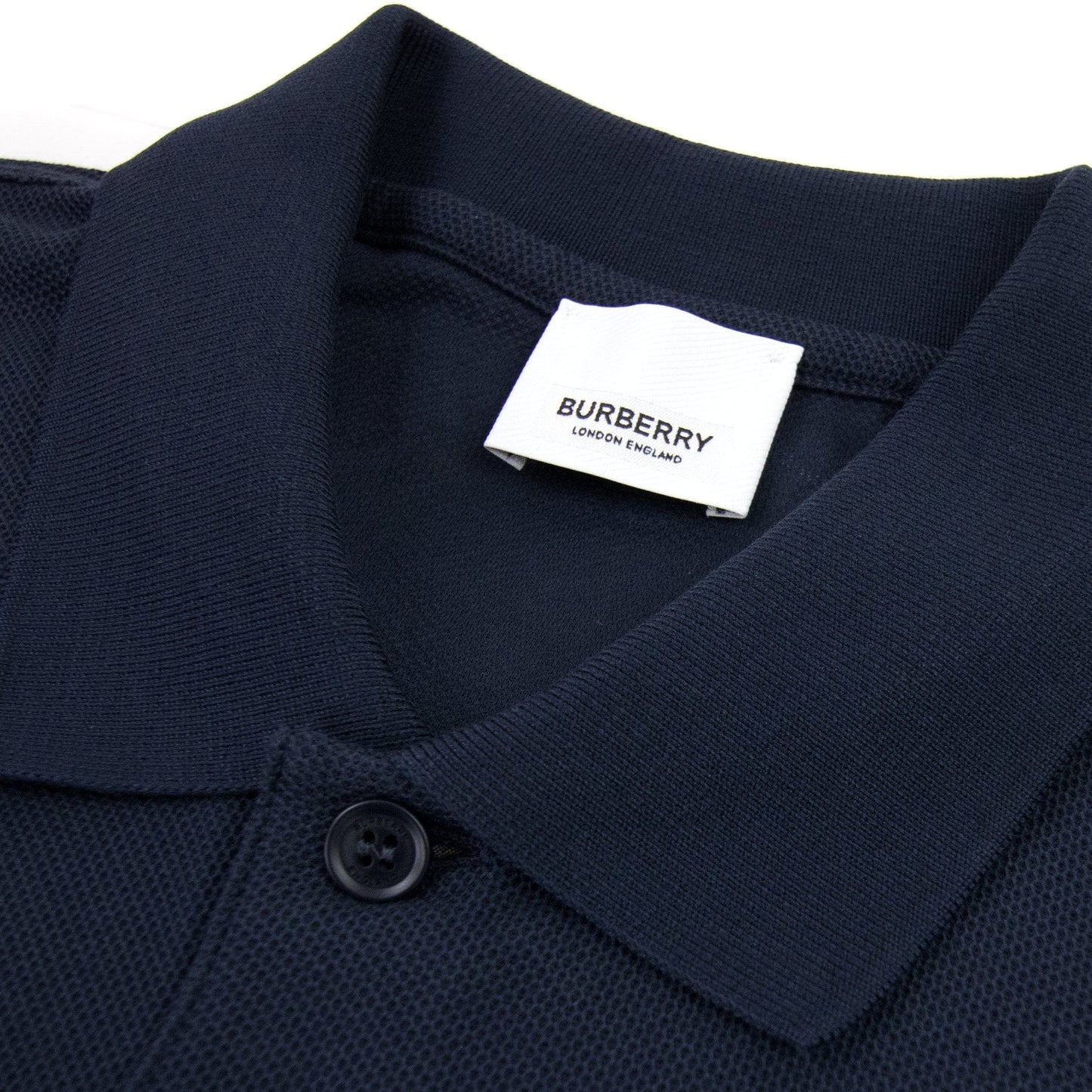 Burberry Monogram Motif Cotton Piqu? Polo Navy