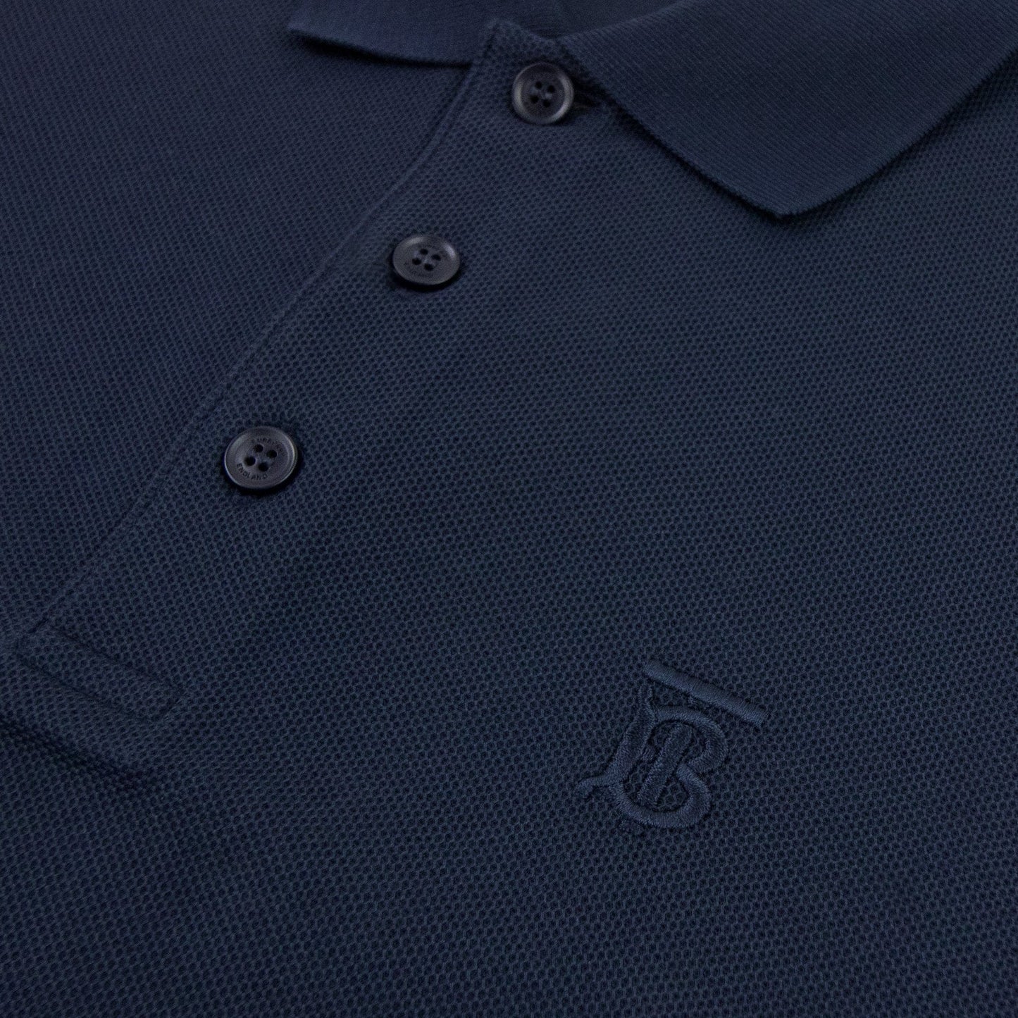 Burberry Monogram Motif Cotton Piqu? Polo Navy