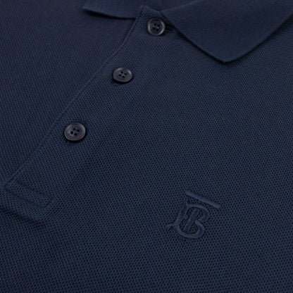 Burberry Monogram Motif Cotton Piqu? Polo Navy