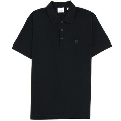 Burberry Monogram Motif Cotton Piqu? Polo Black
