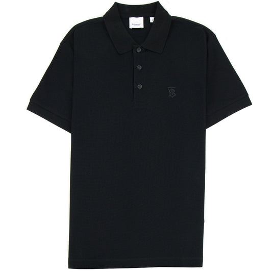 Burberry Monogram Motif Cotton Piqu? Polo Black