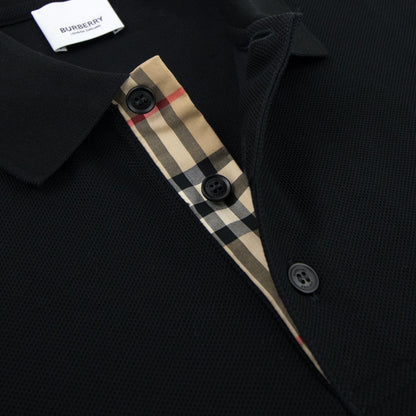 Burberry Monogram Motif Cotton Piqu? Polo Black