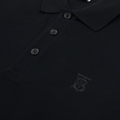 Burberry Monogram Motif Cotton Piqu? Polo Black