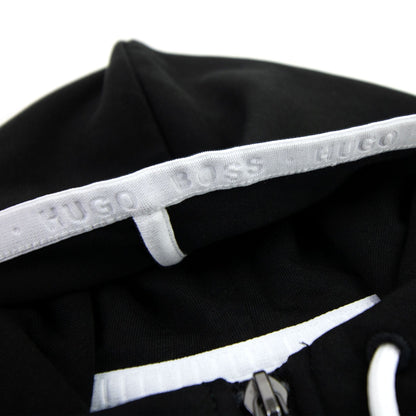 Hugo Boss Block Logo Zip Up Hoody Black 001