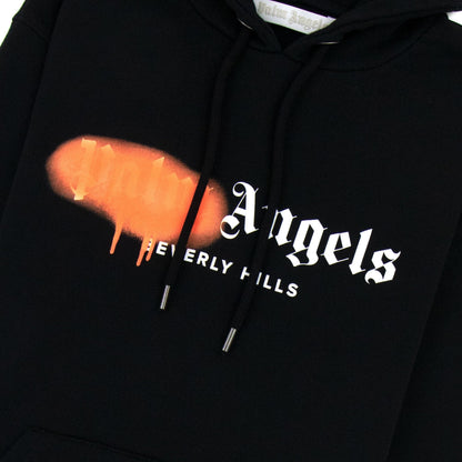 Palm Angels Beverly Hills Spray Hoody Black/Orange
