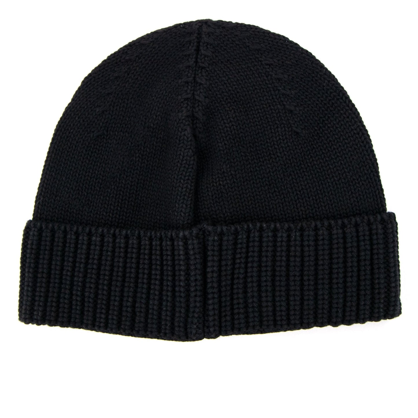Stone Island Junior N01a7 Knit Patch Logo Beanie Black V0029