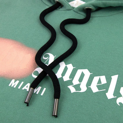Palm Angels Miami Sprayed Hoody Forest Green