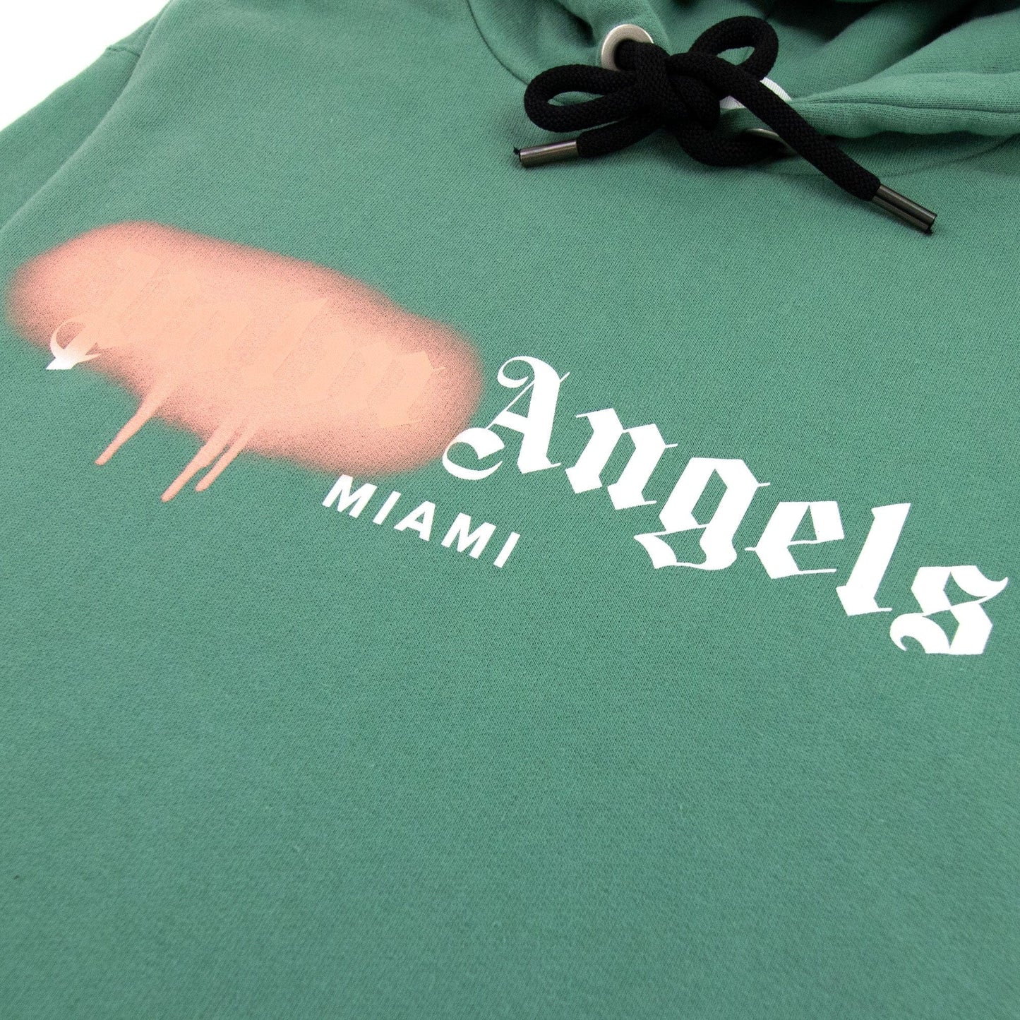 Palm Angels Miami Sprayed Hoody Forest Green