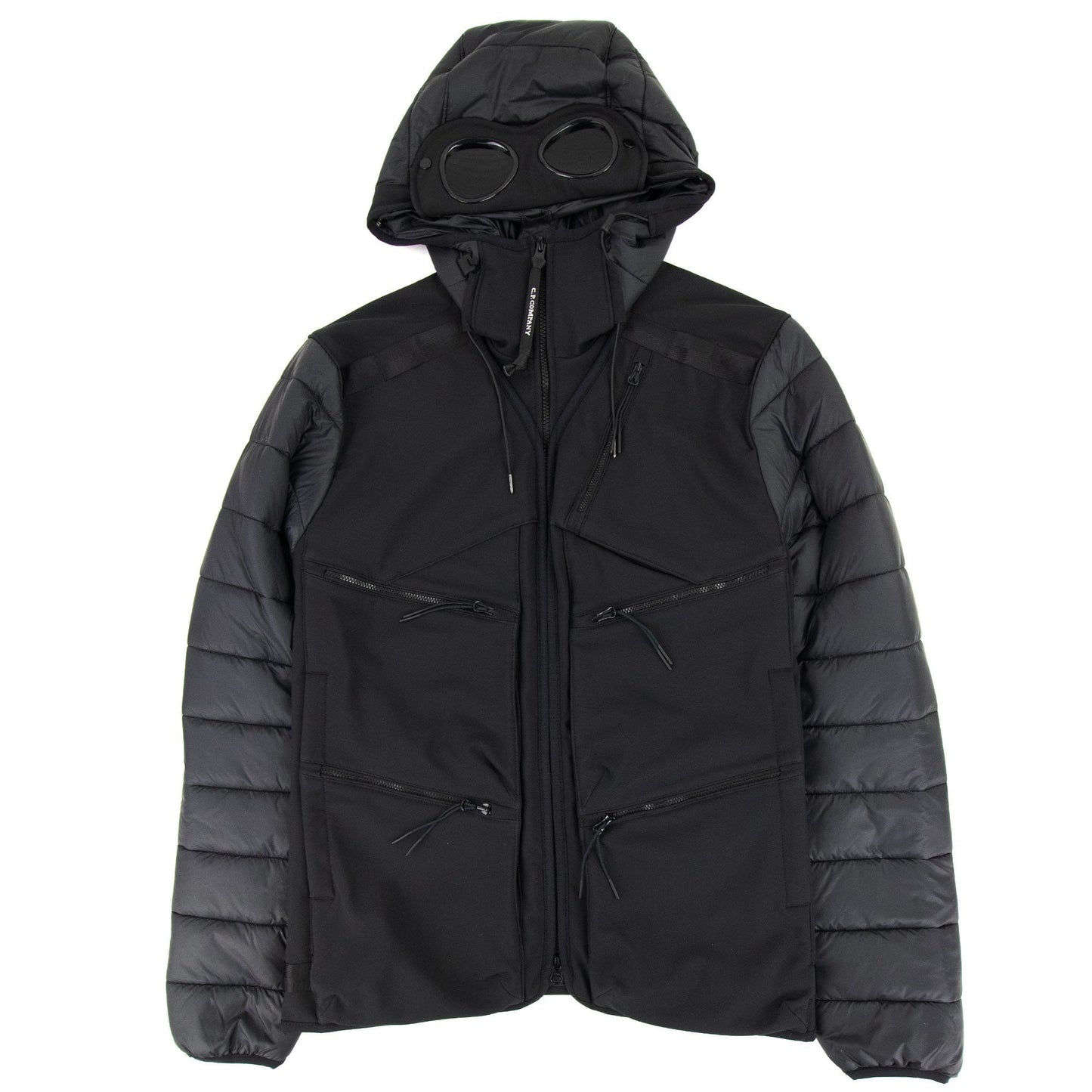 Cp Company C.p. Shell-r Mixed Goggle Jacket Black 999
