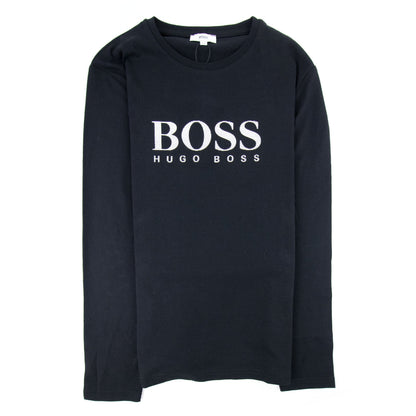 Hugo Boss Ls Top Boss Sign Chest Black