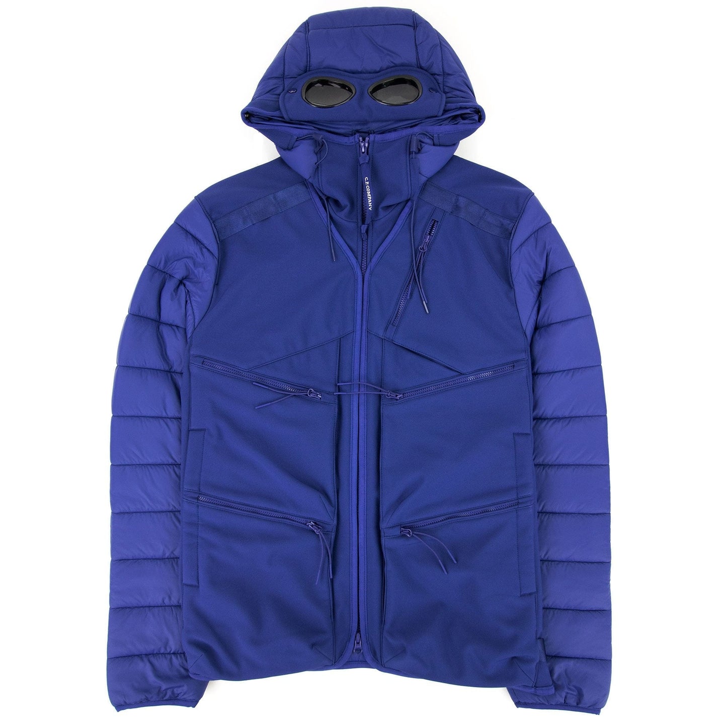 CP Company C.P. Shell-r Mixed Goggle Jacket Blue 878