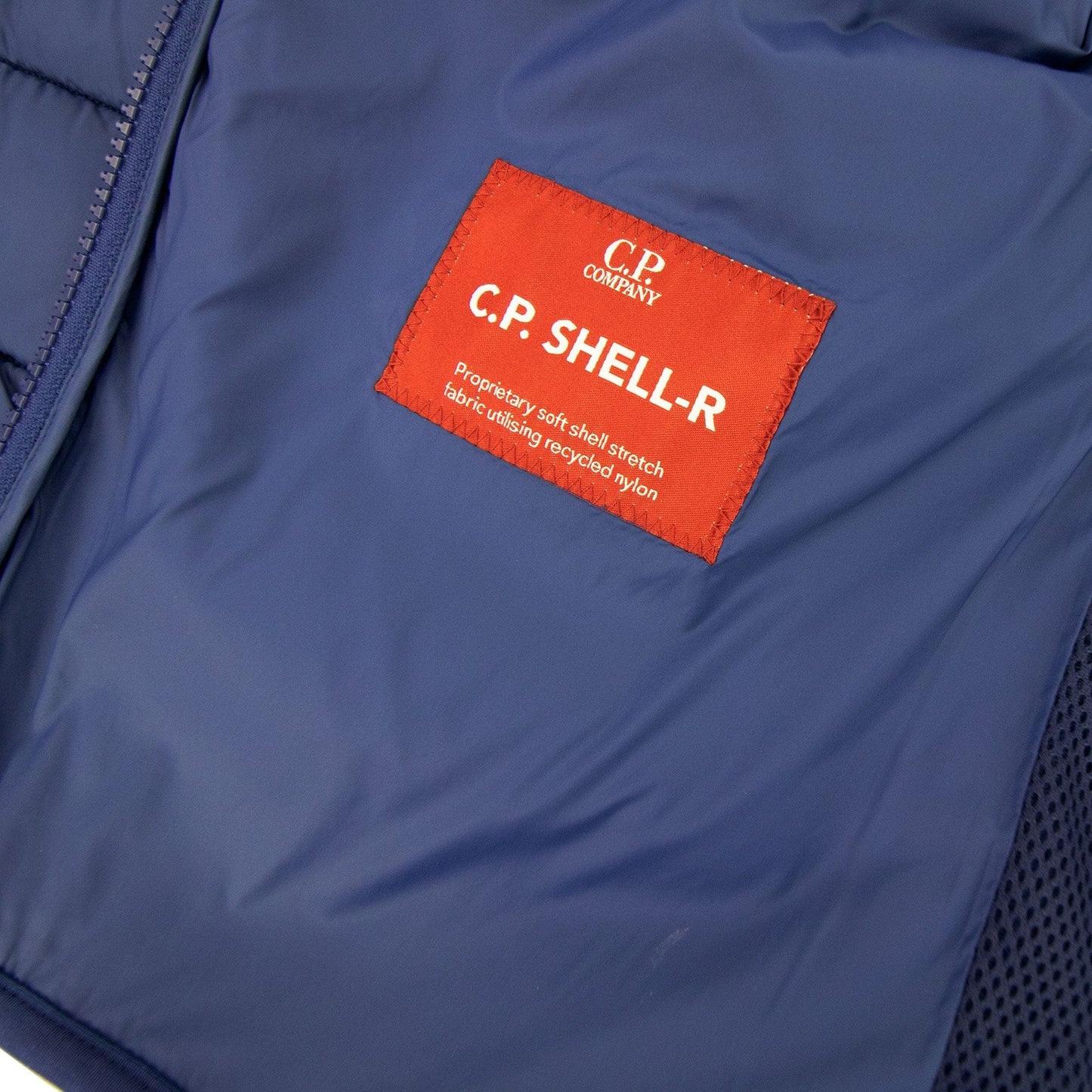 CP Company C.P. Shell-r Mixed Goggle Jacket Blue 878