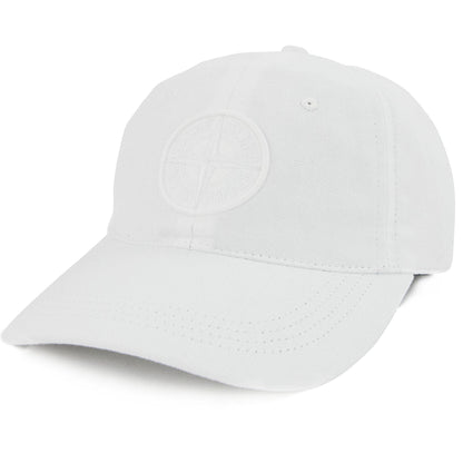 Stone Island 99168 Cotton Rep Cap White V0001