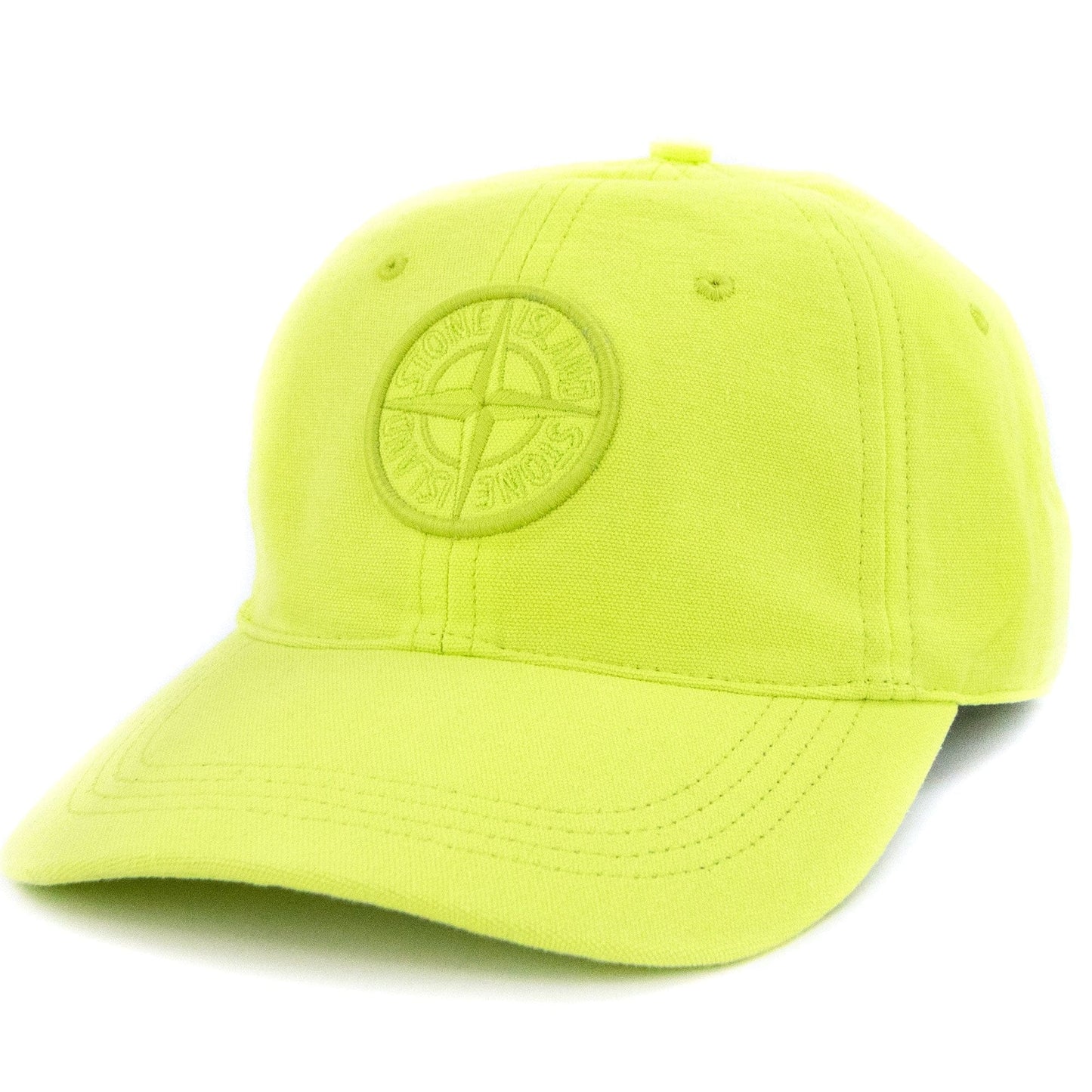 Stone Island 99168 Cotton Rep Cap Neon Yellow V0051