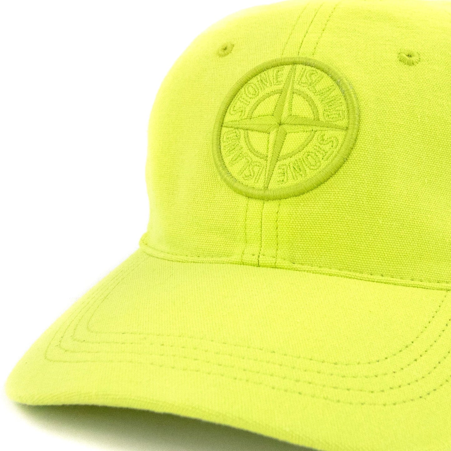 Stone Island 99168 Cotton Rep Cap Neon Yellow V0051