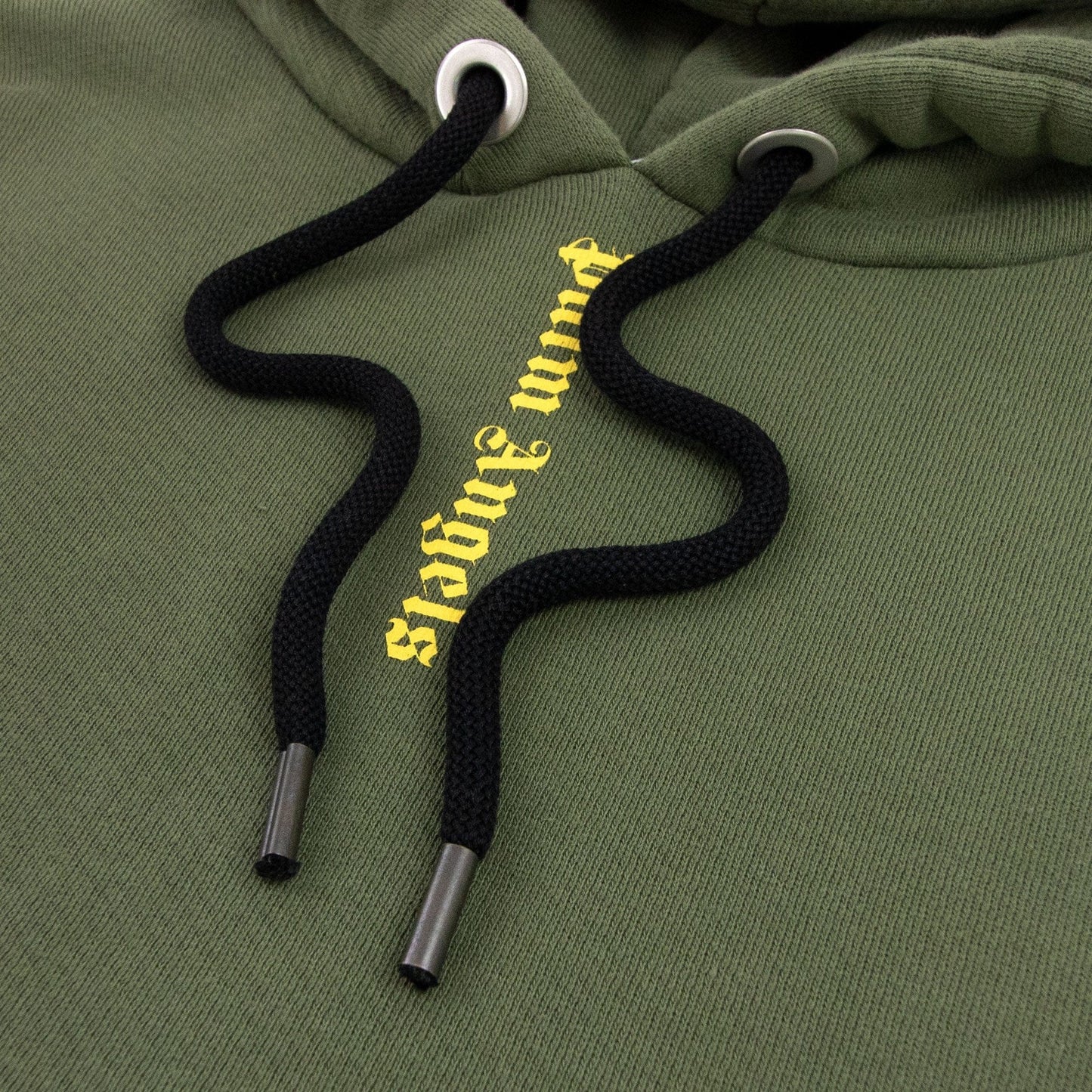 Palm Angels Ns Logo Over Hoody Military Green