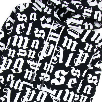 Palm Angels Broken Monogram Hoody Black