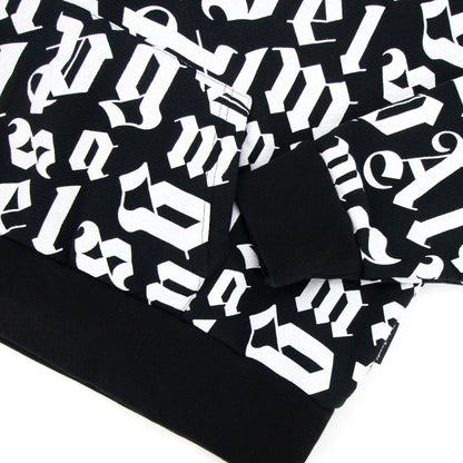 Palm Angels Broken Monogram Hoody Black