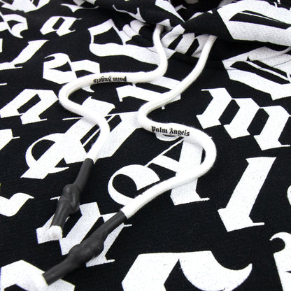 Palm Angels Broken Monogram Hoody Black