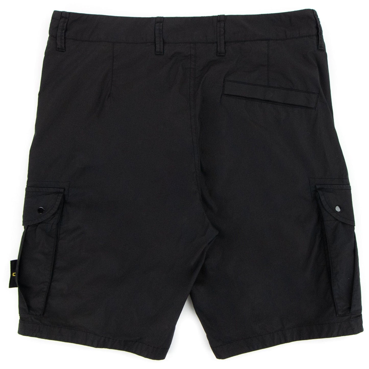 Stone Island Stretch Cotton Tela Cargo Shorts Black V0029