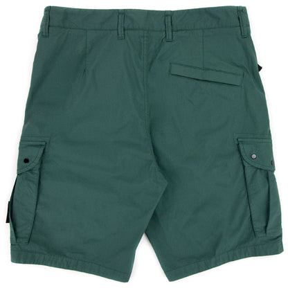 Stone Island Stretch Cotton Tela Cargo Shorts Green V0057
