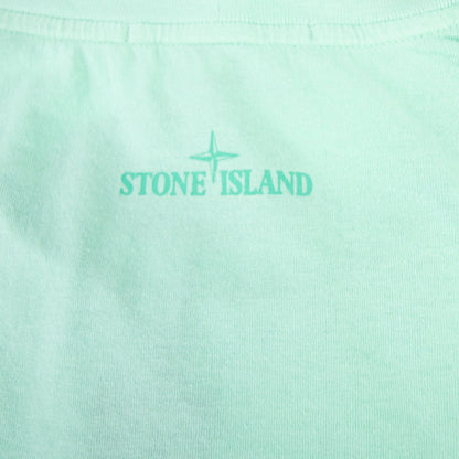 Stone Island Block One T Shirt Mint Green V0044