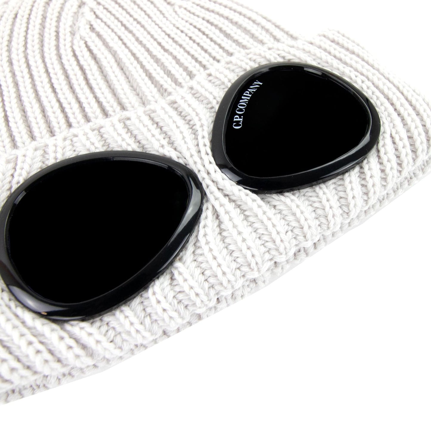 Cp Company Extra Fine Merino Wool Goggle Beanie Light Grey 116