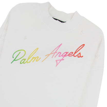 Palm Angels Miami Logo Sweatshirt White