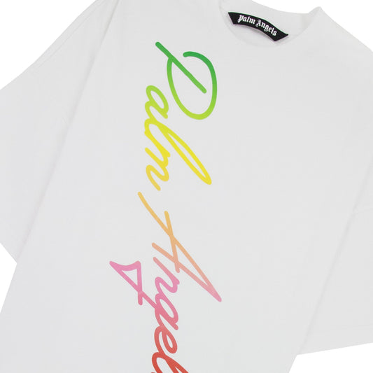 Palm Angels Miami Logo Loose Tee White