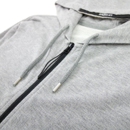 CP Company Diagonal Raised Fleece Full Zip Goggle Hoody Grey M93