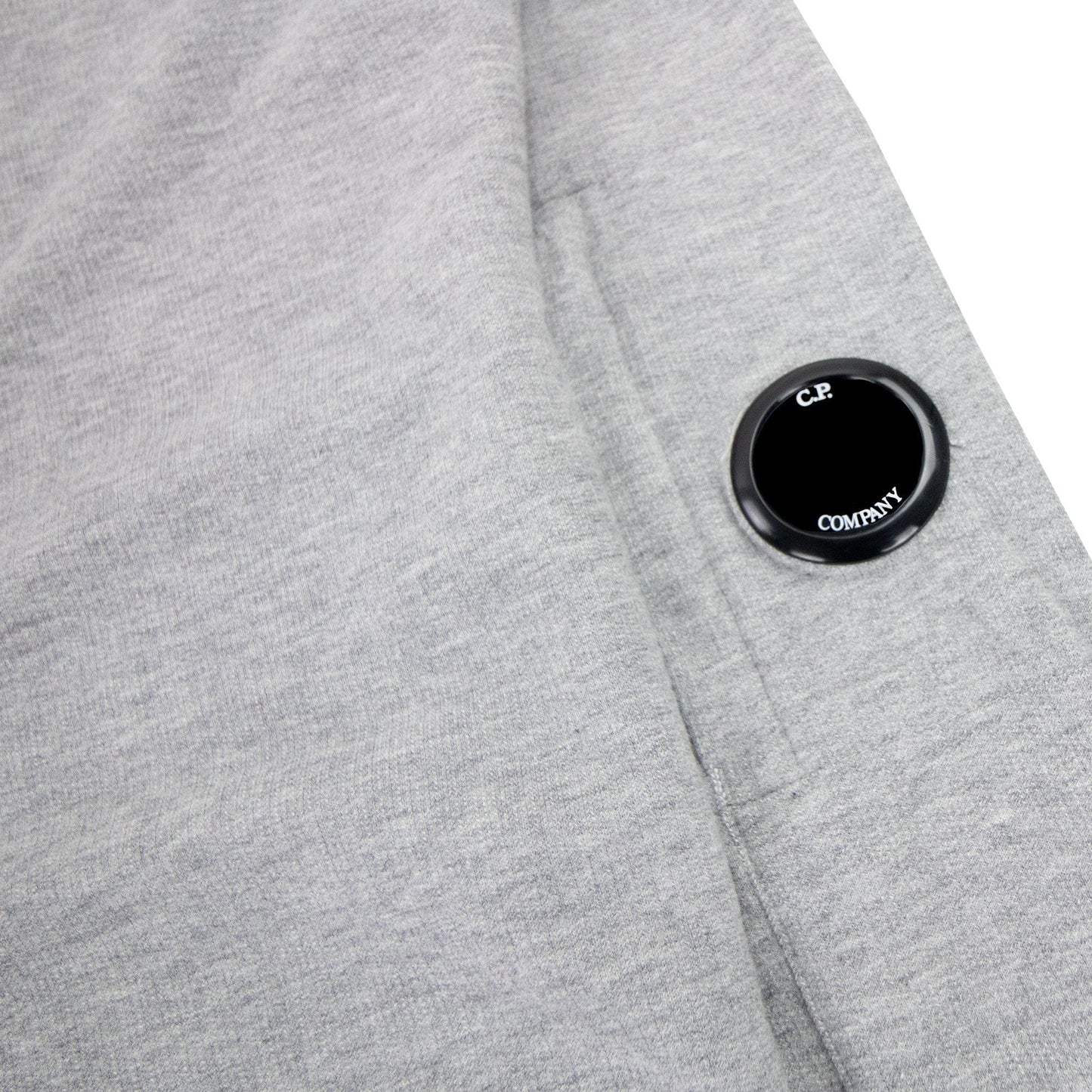 CP Company Diagonal Raised Fleece Full Zip Goggle Hoody Grey M93