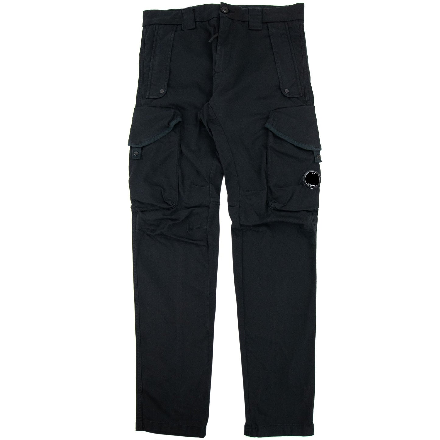 CP Company Stretch Garment-dyed Utility Cargo Pants Black 999