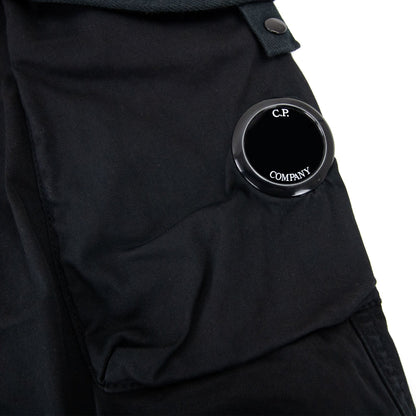CP Company Stretch Garment-dyed Utility Cargo Pants Black 999